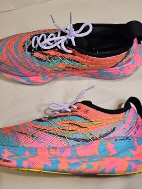 ASICS Gel Nimbus 25 Men's Running Shoes 10.5 Pink Multicolor Lace Up